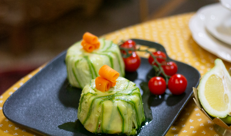 mini maklouba de courgettes