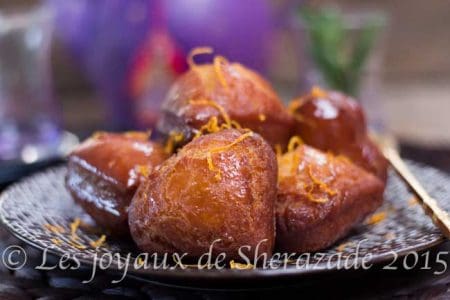 Beignets à l'orange et au miel