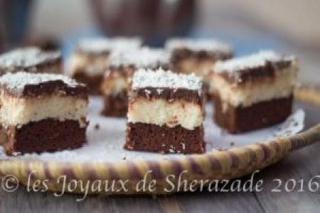 Brownies noix de coco chocolat