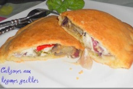 Calzones aux légumes grillés ( chaussons aux légumes)