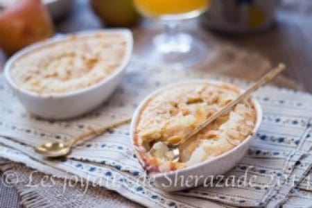 Clafoutis aux poires et amandes