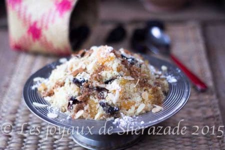 Couscous sucré aux fruits secs