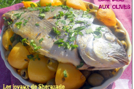 Daurade royale, recette de dorade aux olives