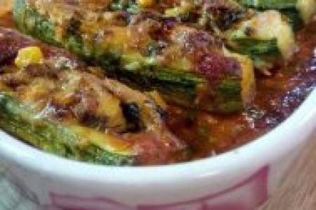 Enchiladas aux courgettes et au poulet