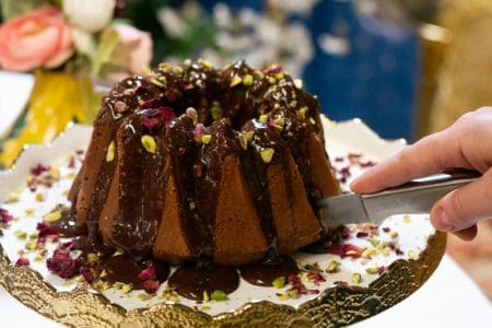 basboussa au chocolat à tartiner