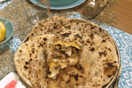 Paratha farci, pain indien samira tv