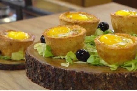 Pomme de terre aux oeufs en muffins