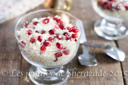 Seffa algérienne à la grenade, couscous sucré