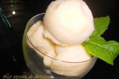 Sorbet à l'ananas sans sorbetière