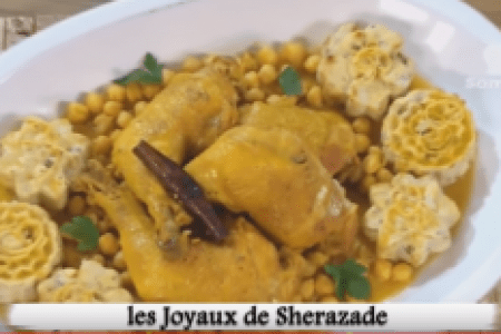 Tajine de poulet aux choux fleurs