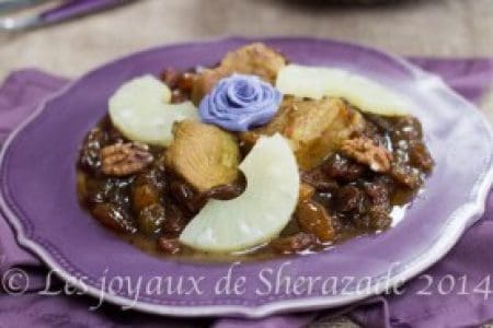 Tajine de veau aux raisins