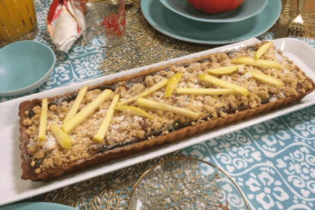 Tarte aux pommes au streusel