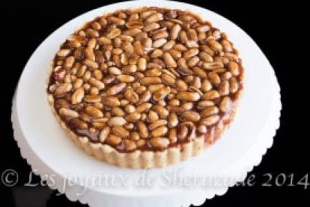 Tarte caramel cacahuètes