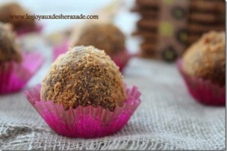 Truffes au chocolat au lait - spéculoos