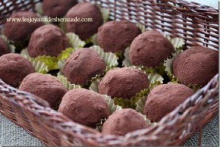 Truffes au chocolat - crème de marron