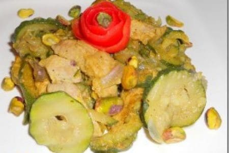 Veau aux courgettes et aux pistaches