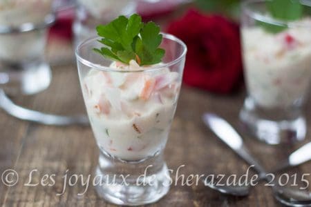 Verrine apéritif pour entrée froide