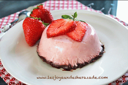 Panna cotta aux fraises